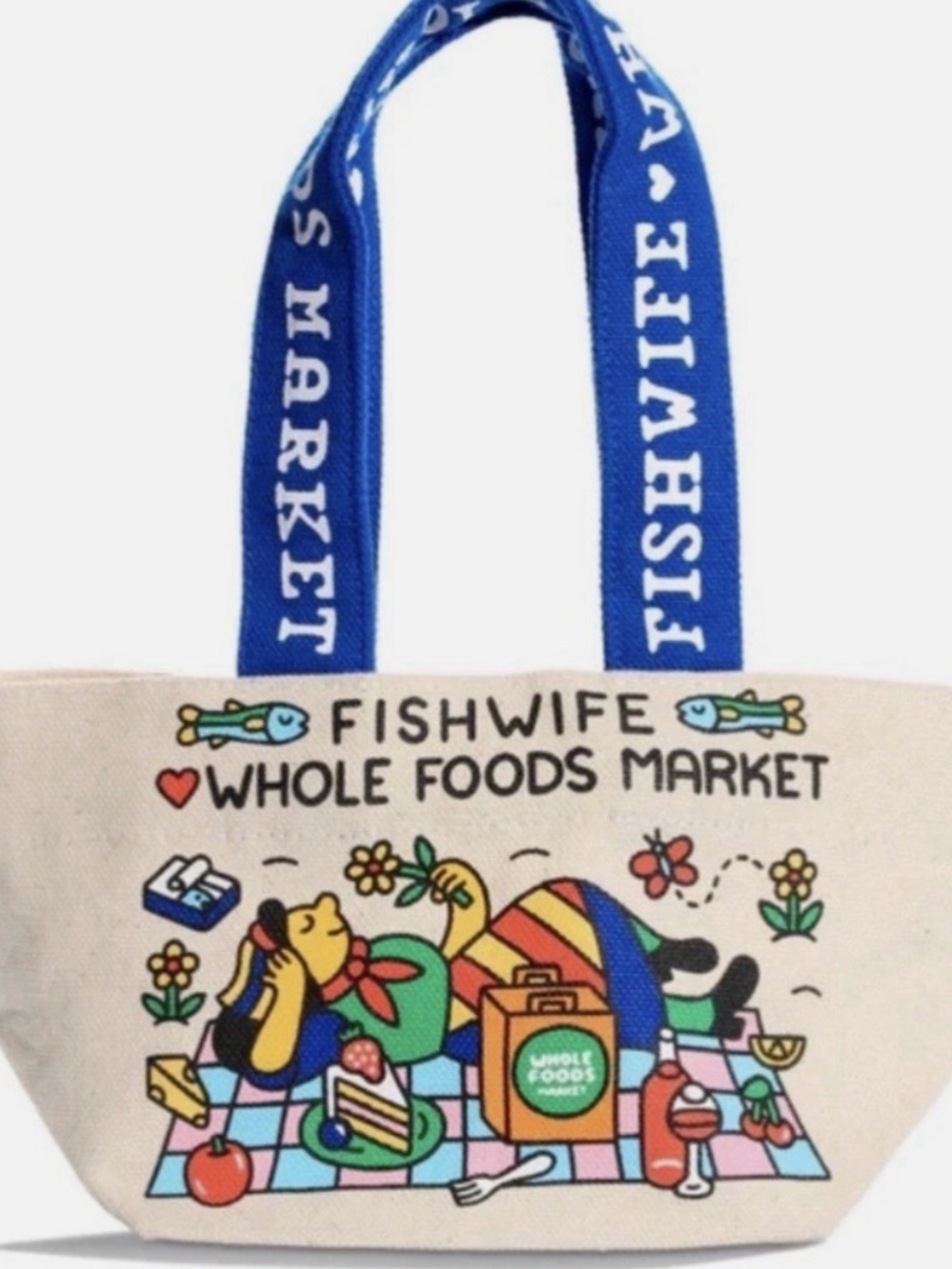 Whole Foods x Fishwife Micro Tote Bag Limited Edition - NEW w/tags